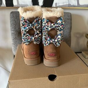 Ugg Bailey bow checkers boots